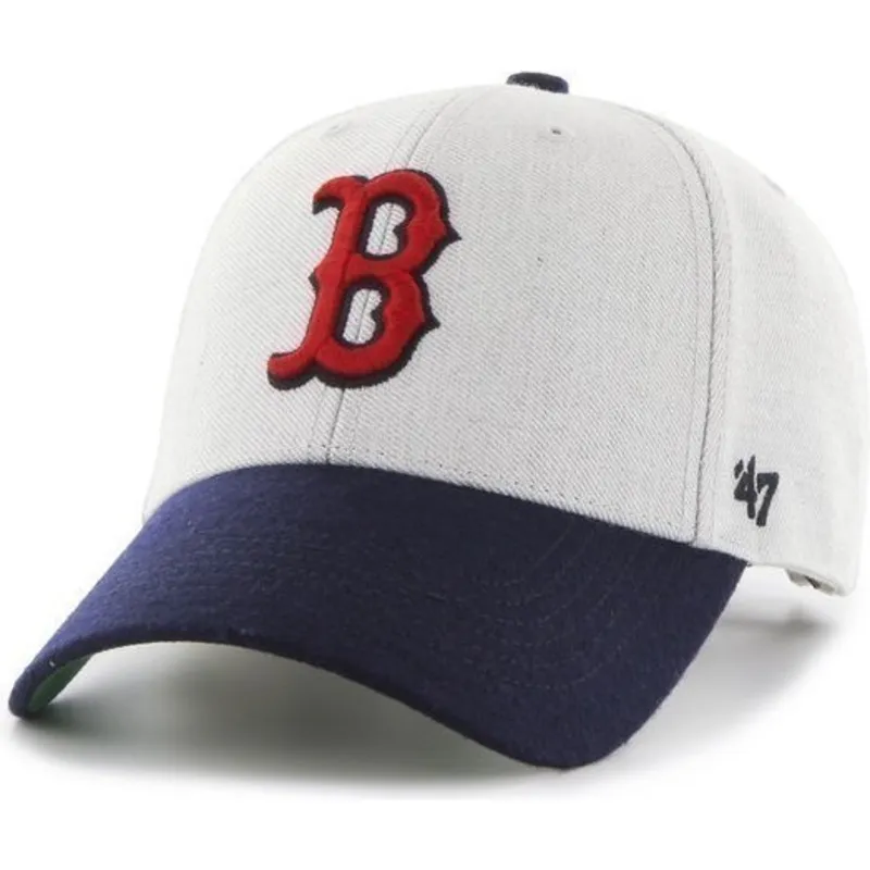 czapki-curva-szary-tasma-regulowana-boston-red-sox-mlb-47-brand