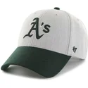 czapka-z-zakrzywionym-daszkiem-szara-i-zielonym-daszkiem-mlb-oakland-athletics-marki-47-brand