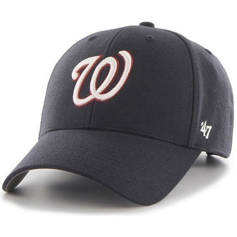 czapka-z-wygietym-daszkiem-ciemnoniebieska-gladki-mlb-washington-nationals-47-brand