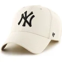 czapki-curva-krem-tasma-regulowana-lisa-new-york-yankees-mlb-47-brand