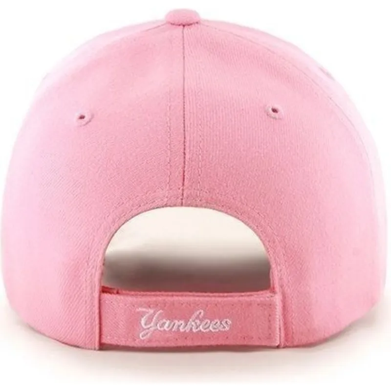 czapki-curva-roz-tasma-regulowana-lisa-new-york-yankees-mlb-47-brand