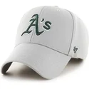 szara-gladka-czapka-z-zakrzywionym-daszkiem-mlb-oakland-athletics-od-47-brand