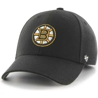 Czapka z wygiętym daszkiem czarna gładki NHL Boston Bruins 47 Brand