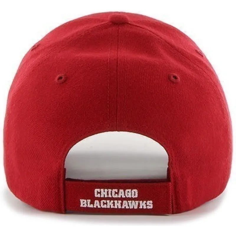 czapki-curva-czerwony-tasma-regulowana-chicago-blackhawks-nhl-47-brand