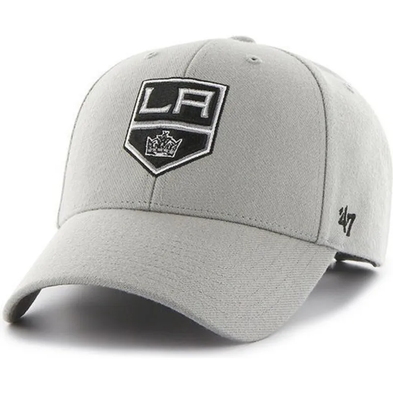 czapki-curva-szary-tasma-regulowana-los-angeles-kings-nhl-47-brand