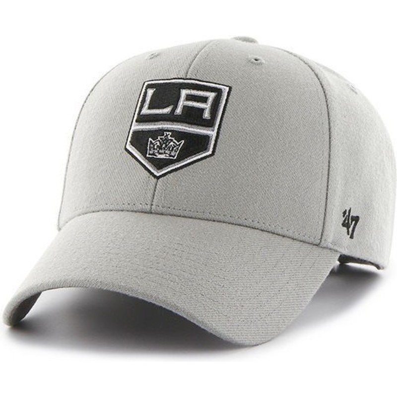 czapka-z-wygietym-daszkiem-szara-nhl-los-angeles-kings-47-brand