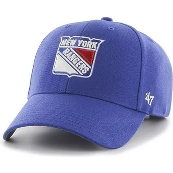 Czapka z wygiętym daszkiem niebieska NHL New York Rangers 47 Brand