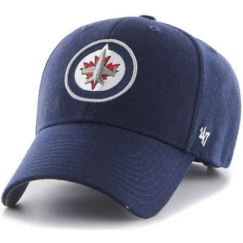 Czapka z wygiętym daszkiem ciemnoniebieska NHL Winnipeg Jets 47 Brand