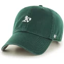 czapka-z-wygietym-daszkiem-zielona-z-malym-logo-mlb-oakland-athletics-47-brand