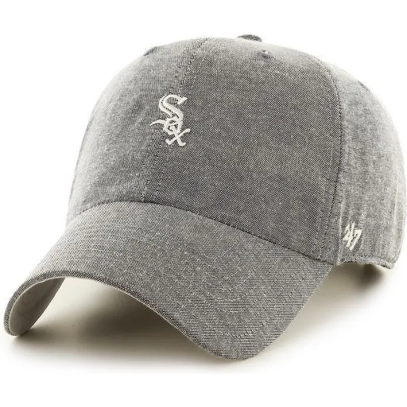 czapki-curva-szary-tasma-regulowana-pequeno-chicago-white-sox-mlb-47-brand