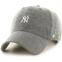 czapka-z-wygietym-daszkiem-szara-z-malym-logo-mlb-new-york-yankees-47-brand