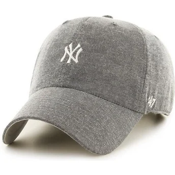 szara-czapka-z-zakrzywionym-daszkiem-z-malym-logo-mlb-new-york-yankees-od-47-brand