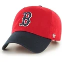 czapki-curva-czerwony-tasma-regulowana-frontal-boston-red-sox-mlb-47-brand