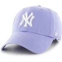 czapki-curva-fioletowy-tasma-regulowana-frontal-grande-new-york-yankees-mlb-47-brand