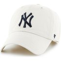 czapka-z-wygietym-daszkiem-bezowa-z-logo-czolowy-duzy-mlb-new-york-yankees-47-brand