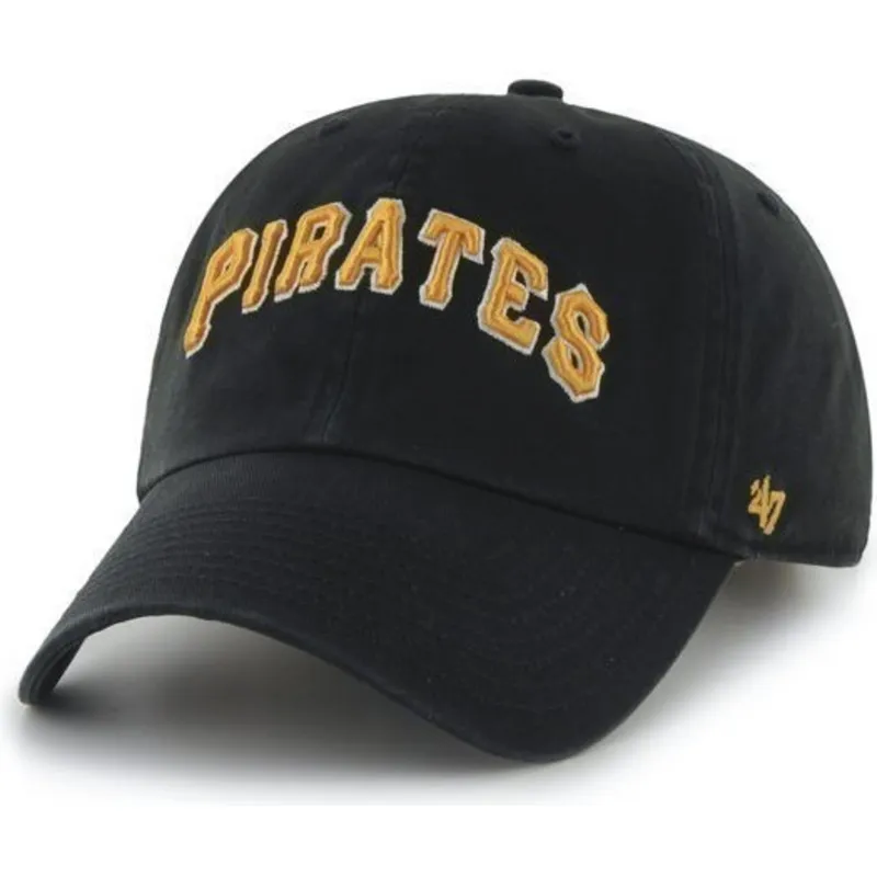 czapki-curva-czarny-tasma-regulowana-nombre-frontal-grande-pittsburgh-pirates-mlb-47-brand