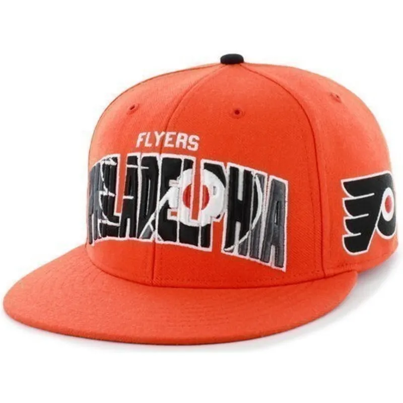 czapki-plana-pomaranczowy-snapback-philadelphia-flyers-nhl-47-brand