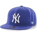 plaska-czapka-niebieska-snapback-dla-dziecka-new-york-yankees-mlb-47-brand
