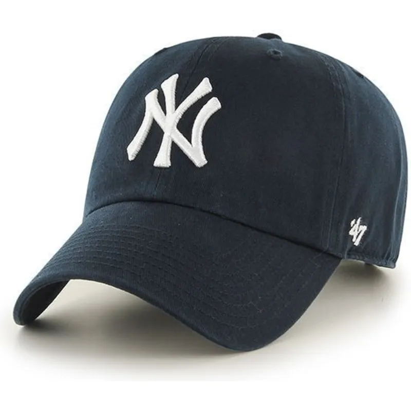 czapki-curva-granatowy-tasma-regulowana-dla-dziecka-new-york-yankees-mlb-47-brand