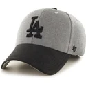 czapki-curva-szary-tasma-regulowana-negro-los-angeles-dodgers-mlb-47-brand