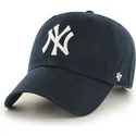 czapka-z-zakrzywionym-daszkiem-w-kolorze-granatowym-new-york-yankees-mlb-clean-up-marki-47-brand
