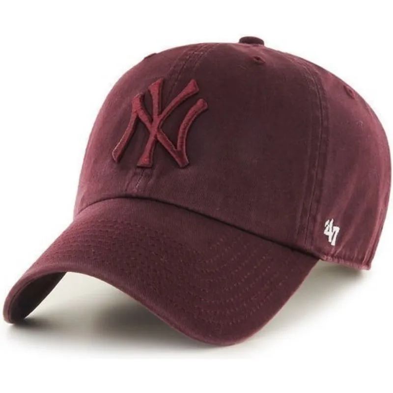czapki-curva-czerwony-tasma-regulowana-granate-granate-new-york-yankees-mlb-47-brand