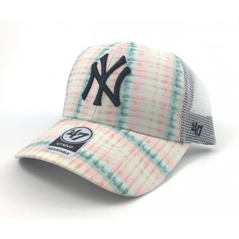 czapki-curva-roz-snapback-estampado-de-flores-new-york-yankees-mlb-47-brand czapki-curva-roz-snapback-estampado-de-flores-new-york-yankees-mlb-47-brand