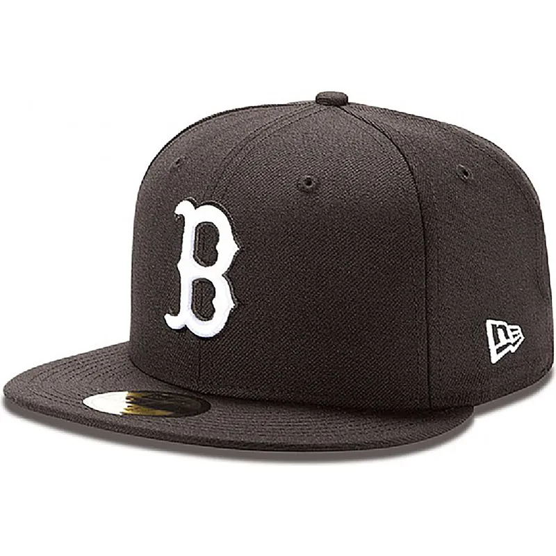 czapki-plana-czarny-dopasowany-59fifty-essential-boston-red-sox-mlb-new-era