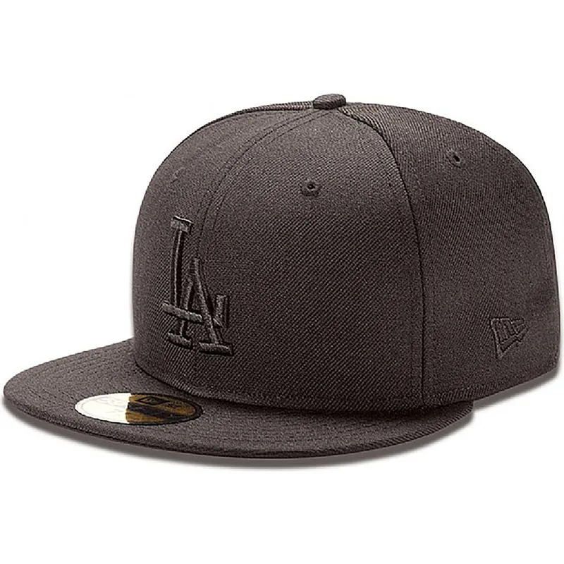 czapki-plana-czarny-dopasowany-59fifty-black-on-black-los-angeles-dodgers-mlb-new-era