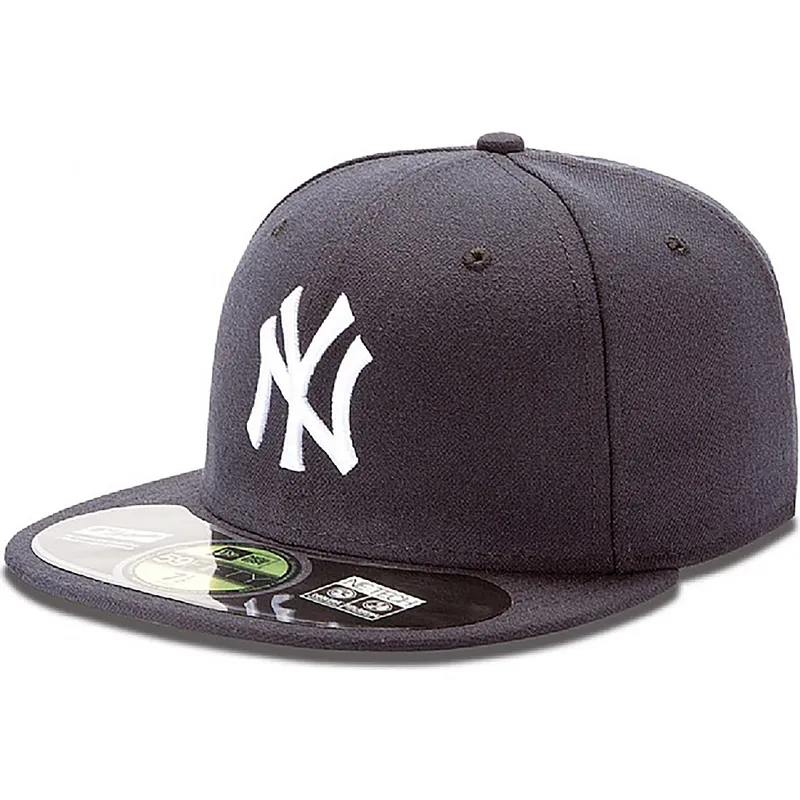 czapki-plana-granatowy-dopasowany-59fifty-authentic-on-field-new-york-yankees-mlb-new-era