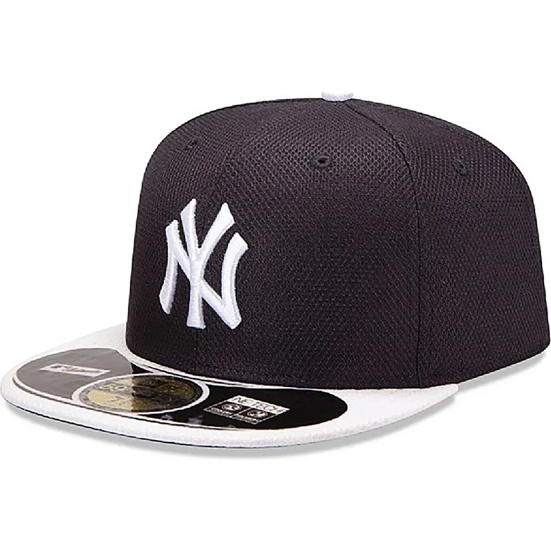 czapki-plana-granatowy-dopasowany-59fifty-diamond-era-new-york-yankees-mlb-new-era