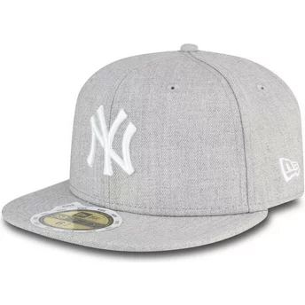 plaska-czapka-szara-obcisla-dla-dziecka-59fifty-essential-new-york-yankees-mlb-new-era