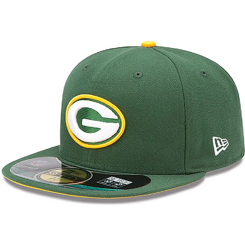 czapki-plana-zielony-dopasowany-59fifty-authentic-on-field-game-green-bay-packers-nfl-new-era