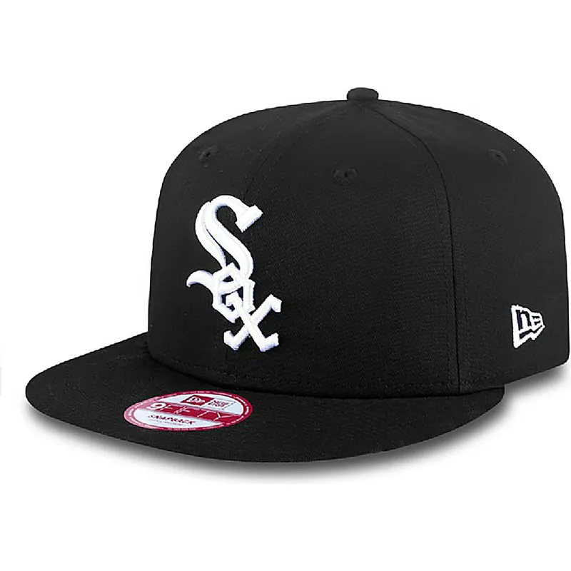 czarna-plaska-czapka-snapback-9fifty-essential-chicago-white-sox-mlb-od-new-era