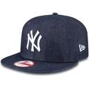 czapki-plana-granatowy-snapback-9fifty-essential-denim-new-york-yankees-mlb-new-era