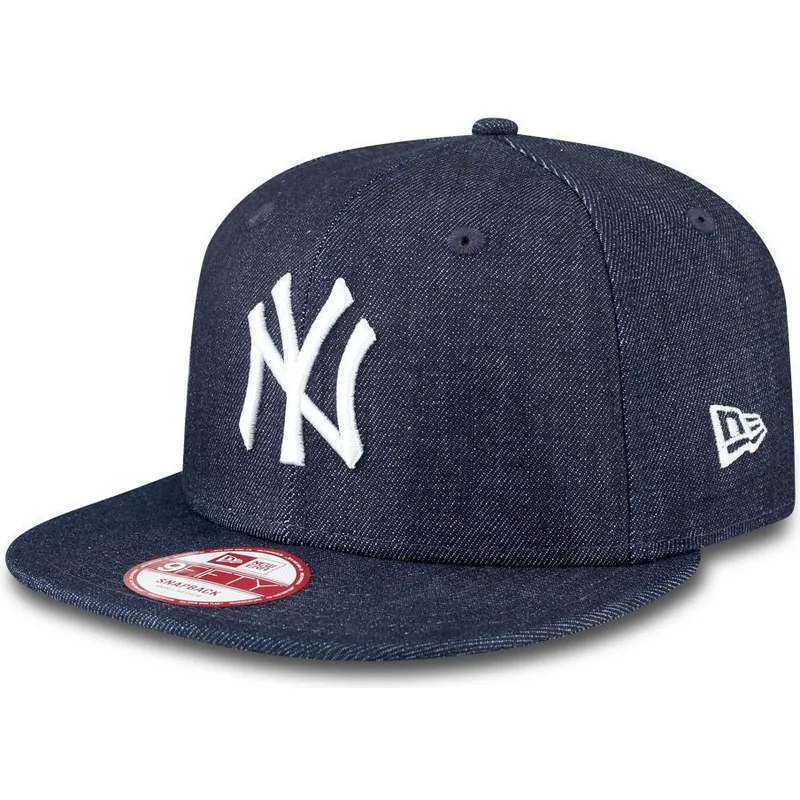 czapki-plana-granatowy-snapback-9fifty-essential-denim-new-york-yankees-mlb-new-era