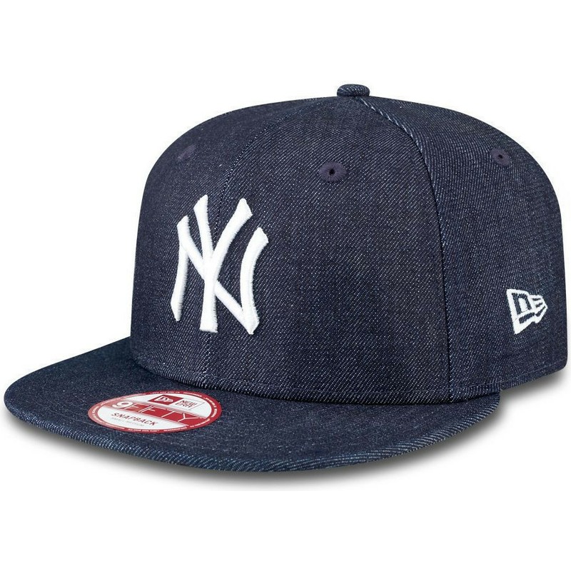 plaska-czapka-ciemnoniebieska-snapback-9fifty-essential-denim-new-york-yankees-mlb-new-era