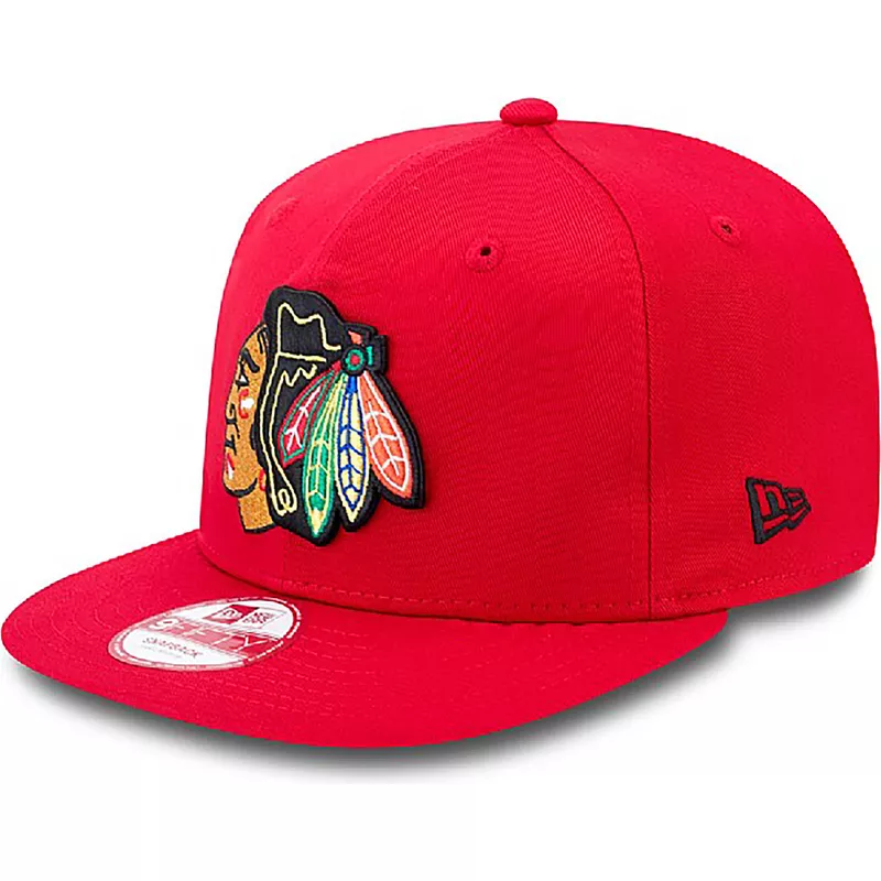plaska-czapka-czerwona-snapback-9fifty-cotton-block-chicago-blackhawks-nhl-new-era