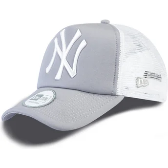 czapka-trucker-szara-clean-a-frame-new-york-yankees-mlb-od-new-era