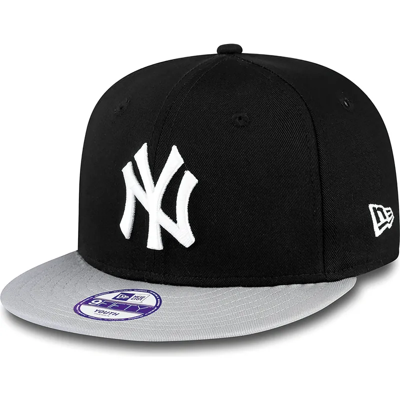 czapki-plana-czarny-snapback-dla-dziecka-9fifty-cotton-block-new-york-yankees-mlb-new-era