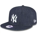 czapki-plana-granatowy-snapback-dla-dziecka-9fifty-essential-denim-new-york-yankees-mlb-new-era